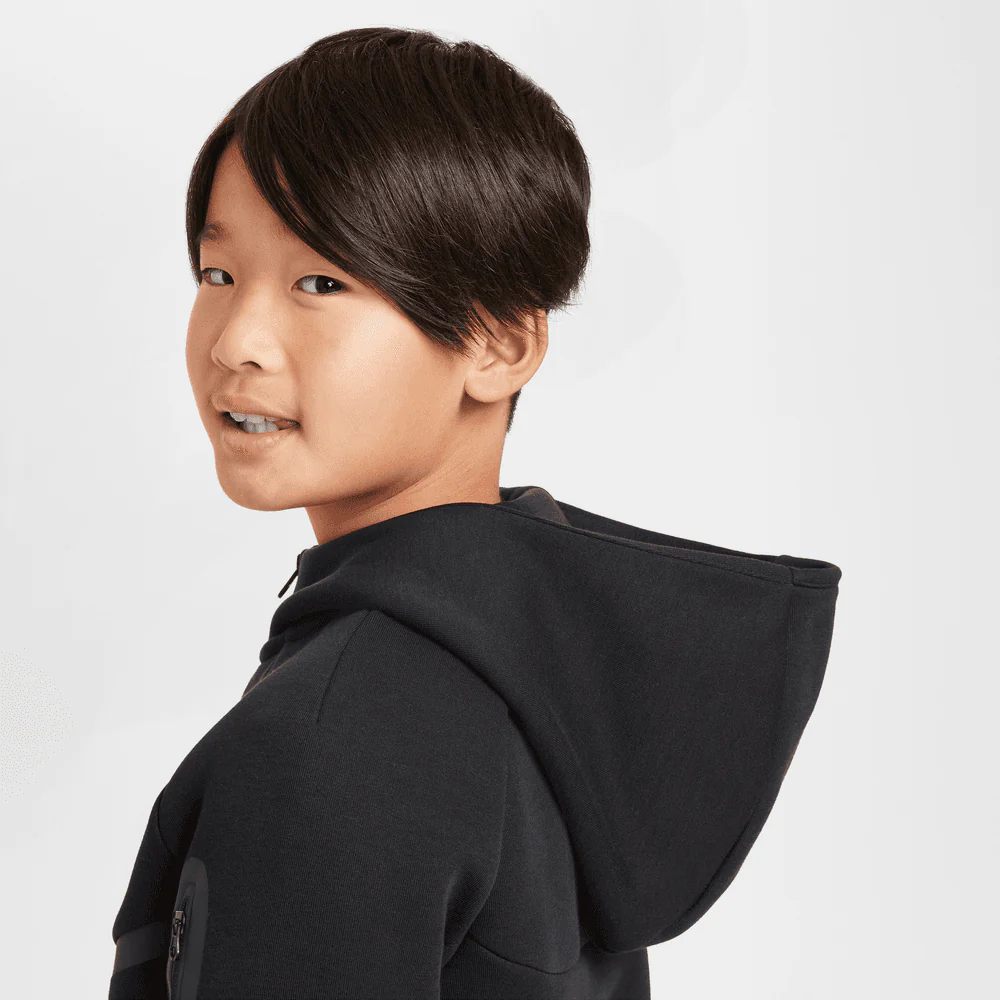 Big Kids Nike Sportswear Tech Fleece Full-Zip Hoodie - Image 3