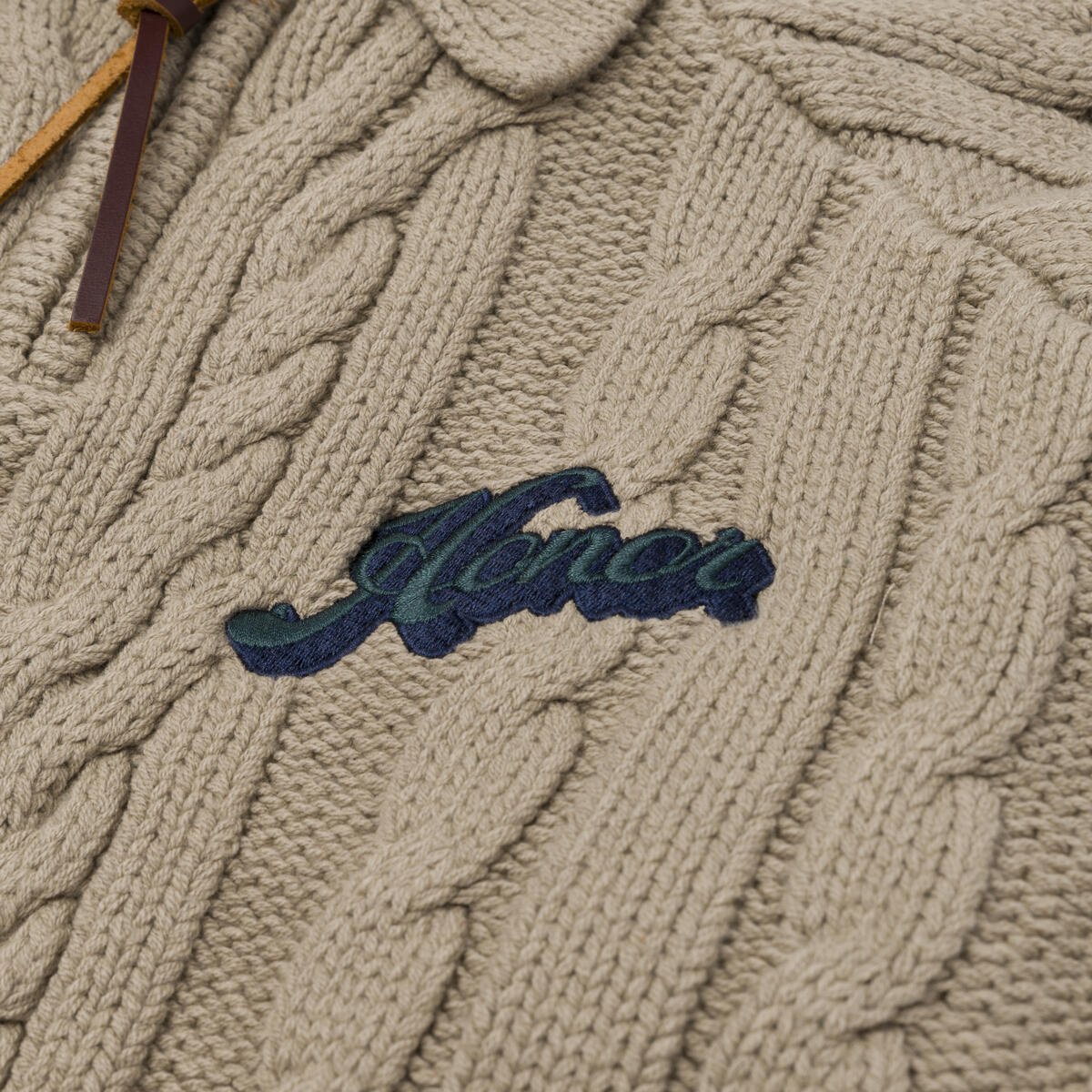 Honor The Gift Cable Zip Leisure Henley - Image 3