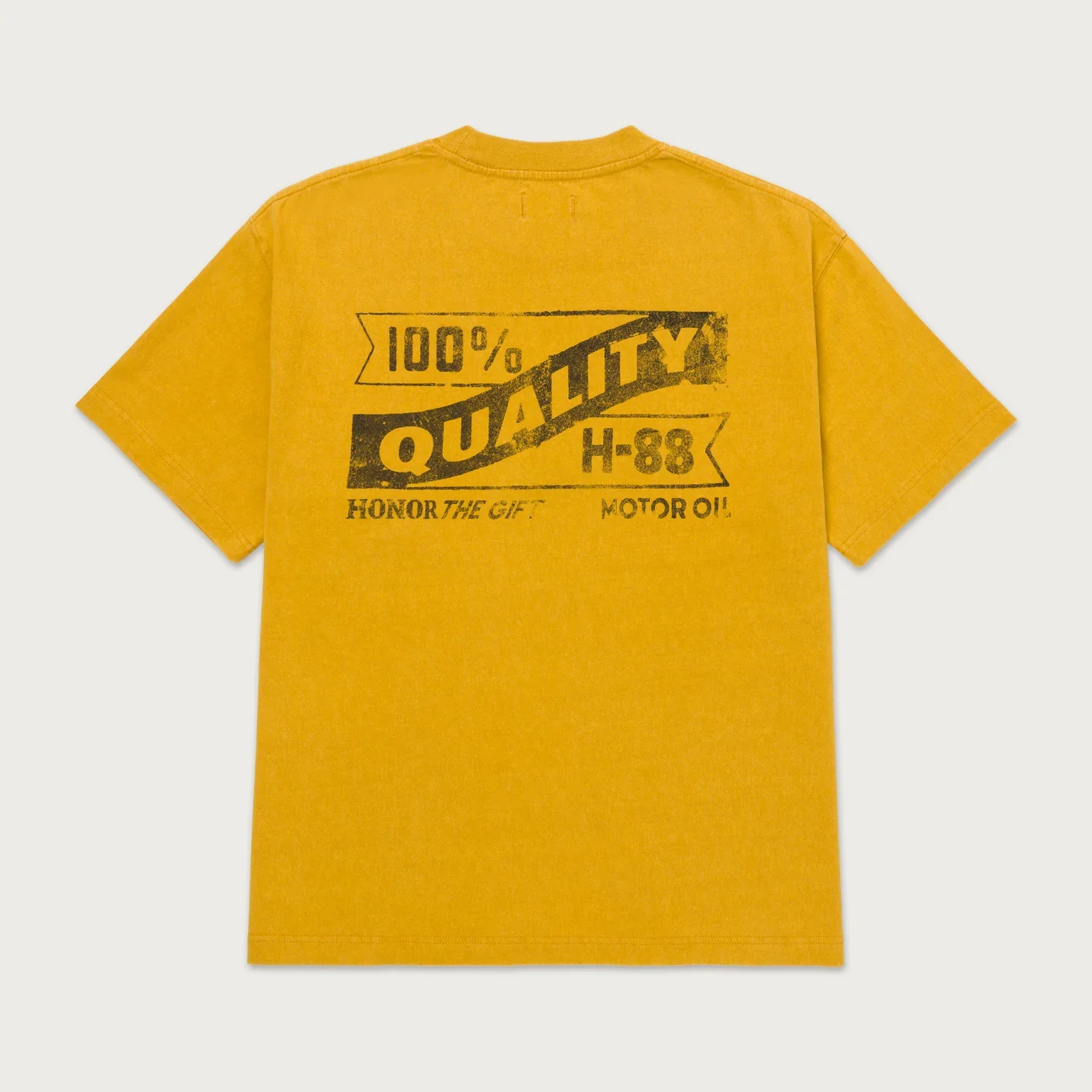 Honor The Gift Vintage Oil Tee 'Yellow' - Image 2