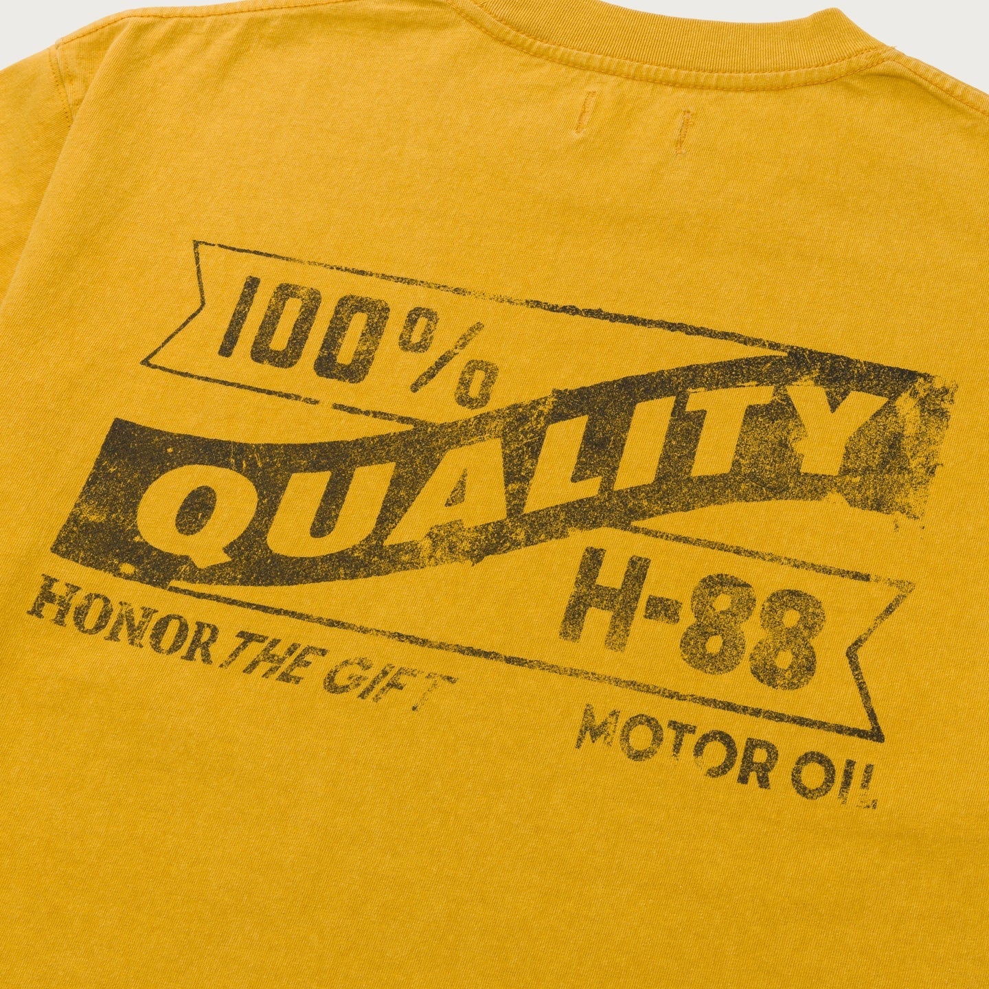 Honor The Gift Vintage Oil Tee 'Yellow' - Image 3