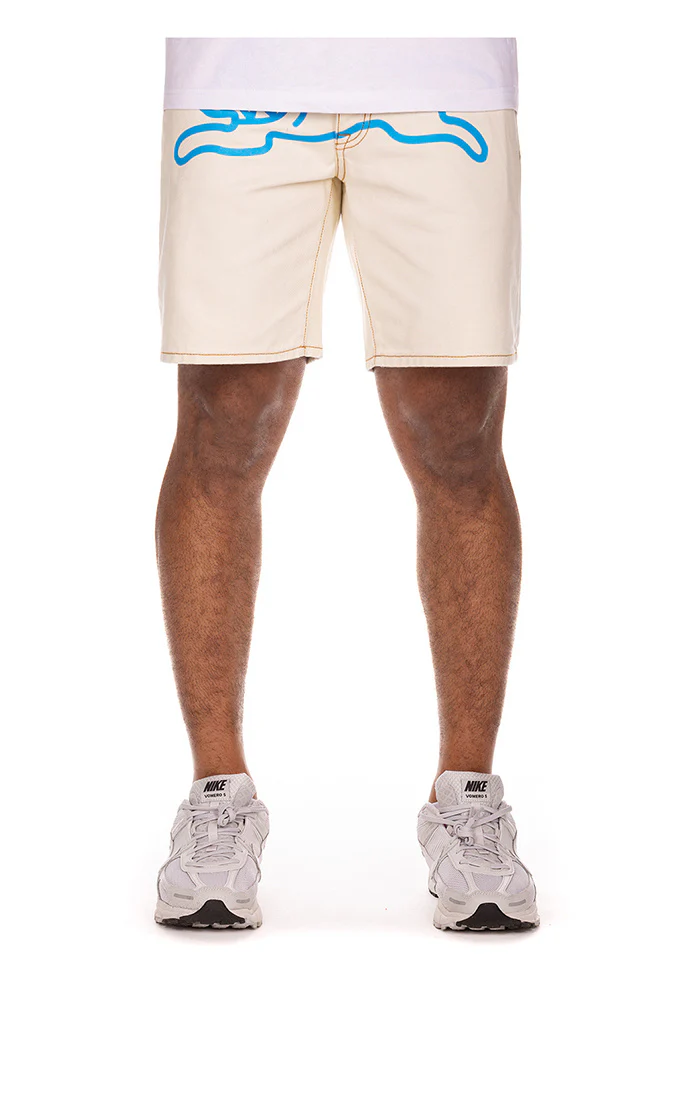 Icecream Cream Jean Shorts