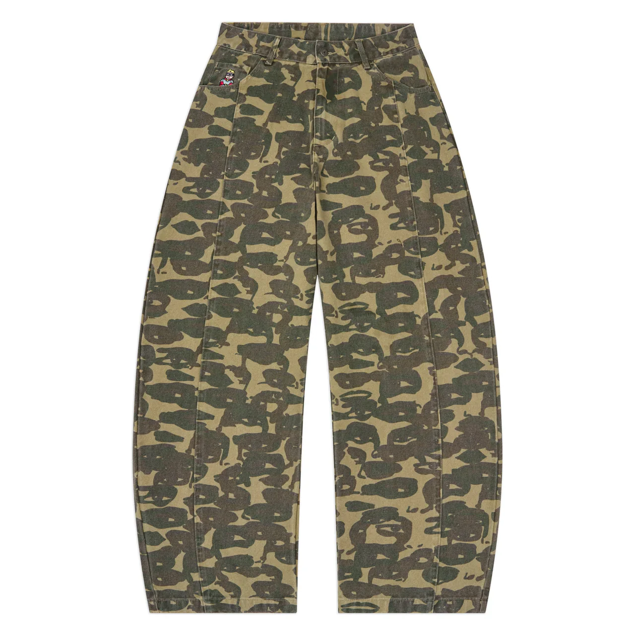 Kidsuper Face Camo Wide Leg Jean
