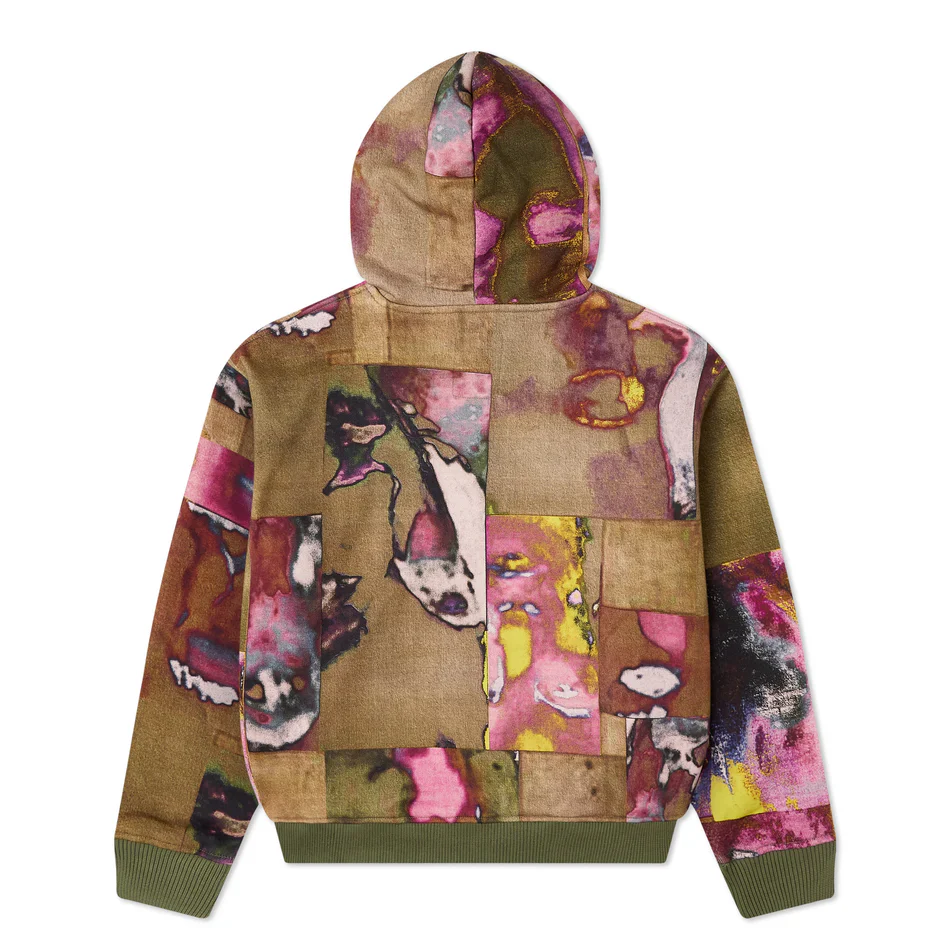 KidSuper Face Collage Heavyweight Zip Up Hoodie 'Multi' - Image 2