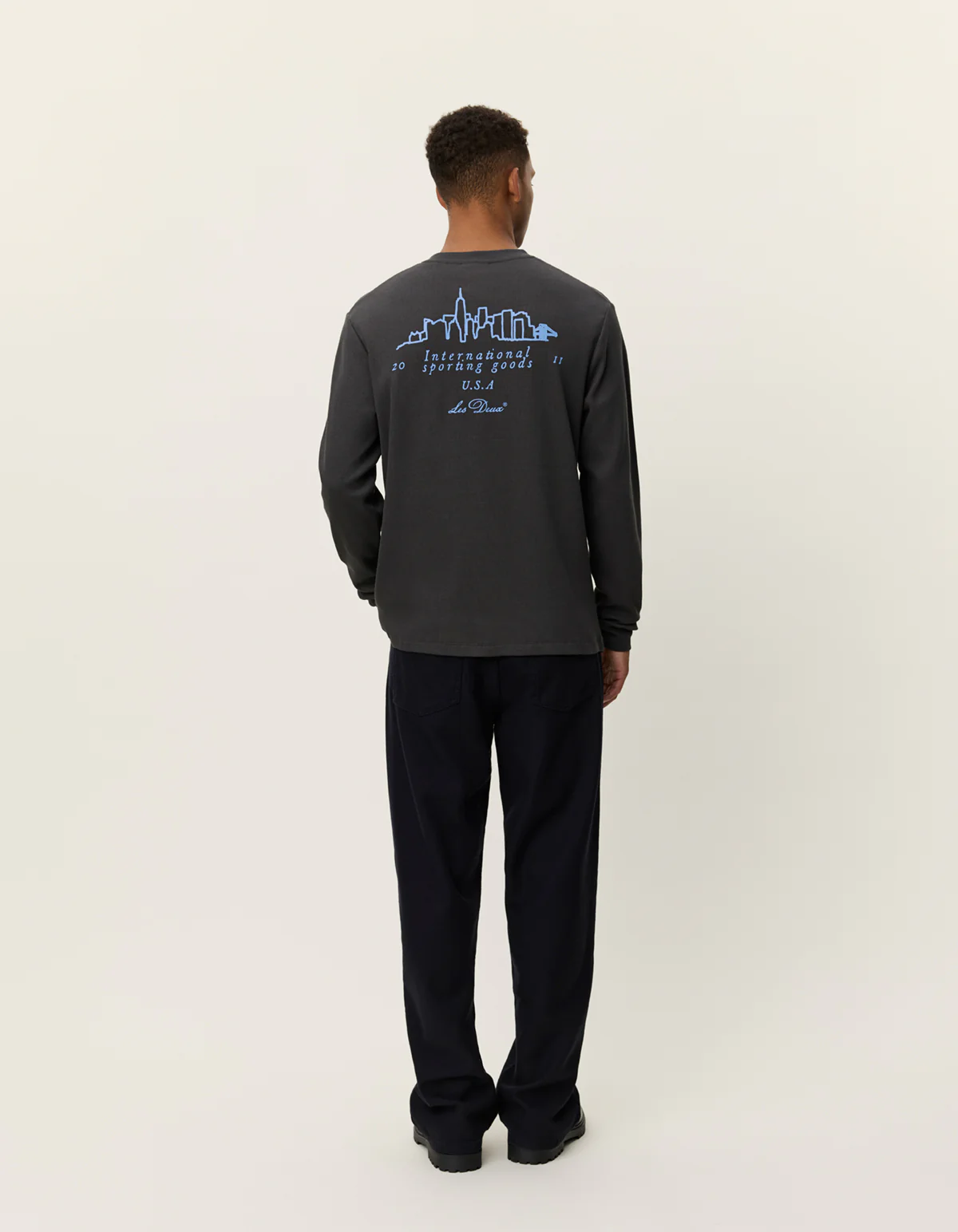 Les Deux Brady Skyline Waffle LS T-Shirt - Image 4
