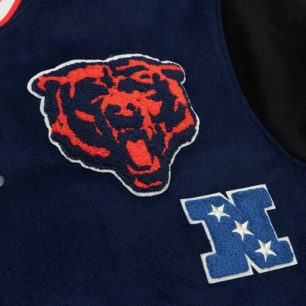 M&N Chicago Bears Team Legacy Varsity Jacket - Image 5