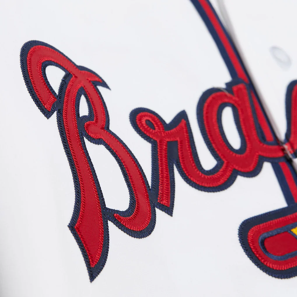 M&N MLB Atlanta Braves 1992 Deion Sanders Authentic Jersey - Image 4