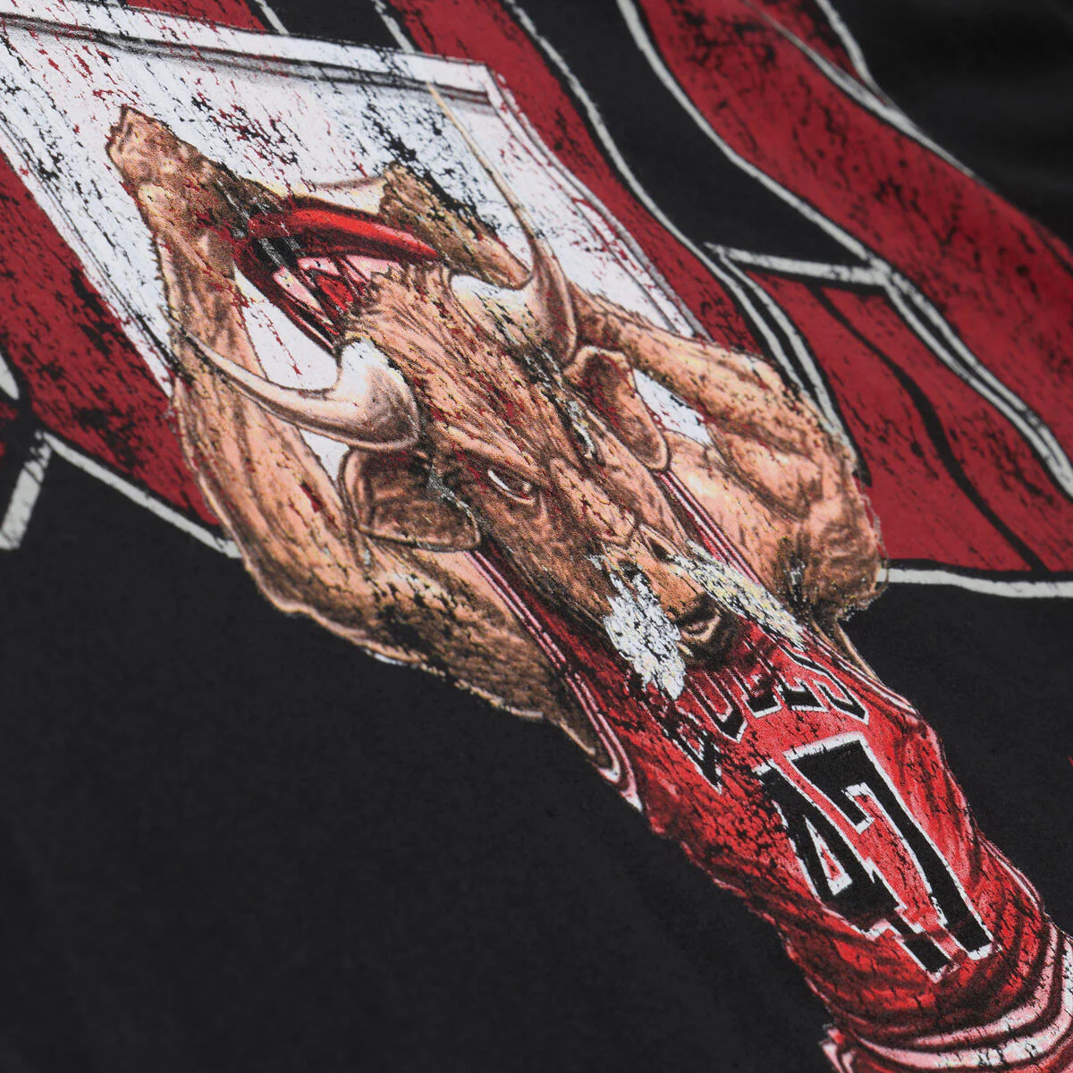 M&N NBA Chicago Bulls X LRG Wild Art Tee - Image 3