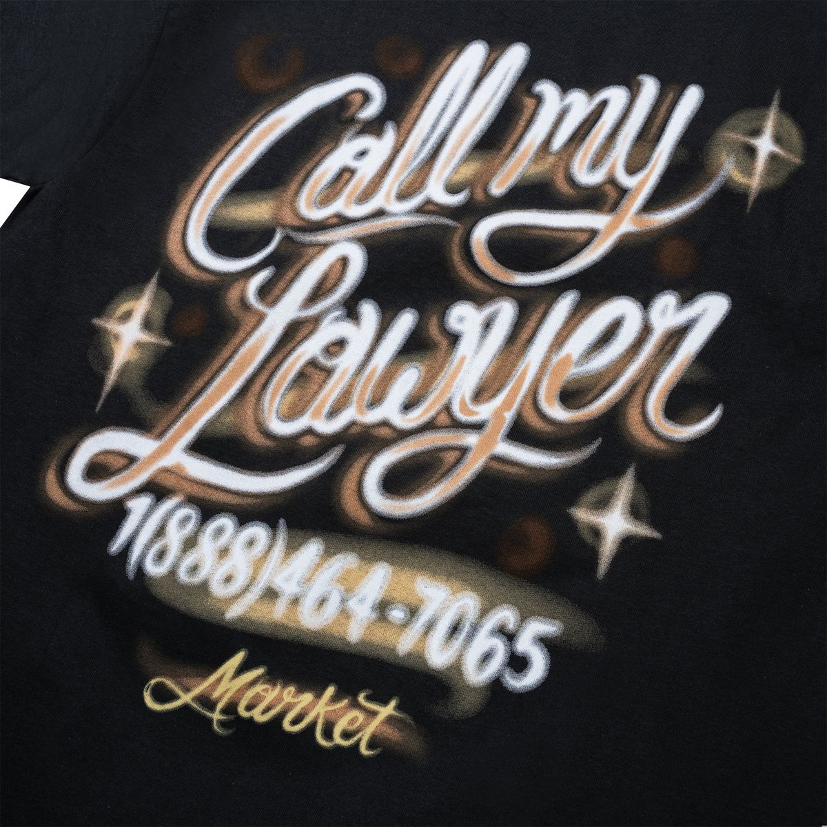 Market Airbrush Call My Lawyer Tee - Image 3