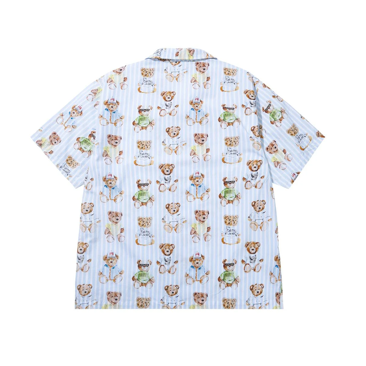 Market Teddy Striped Short Sleeve Woven Shirt - Image 2