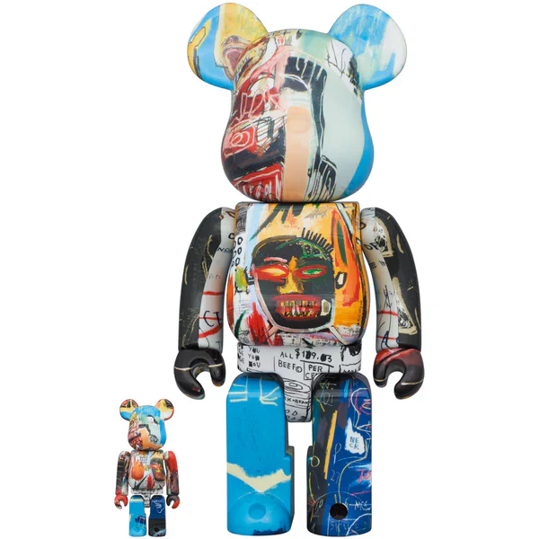 Medicom Bearbrick Jean-Michel Basquiat 100% + 400%
