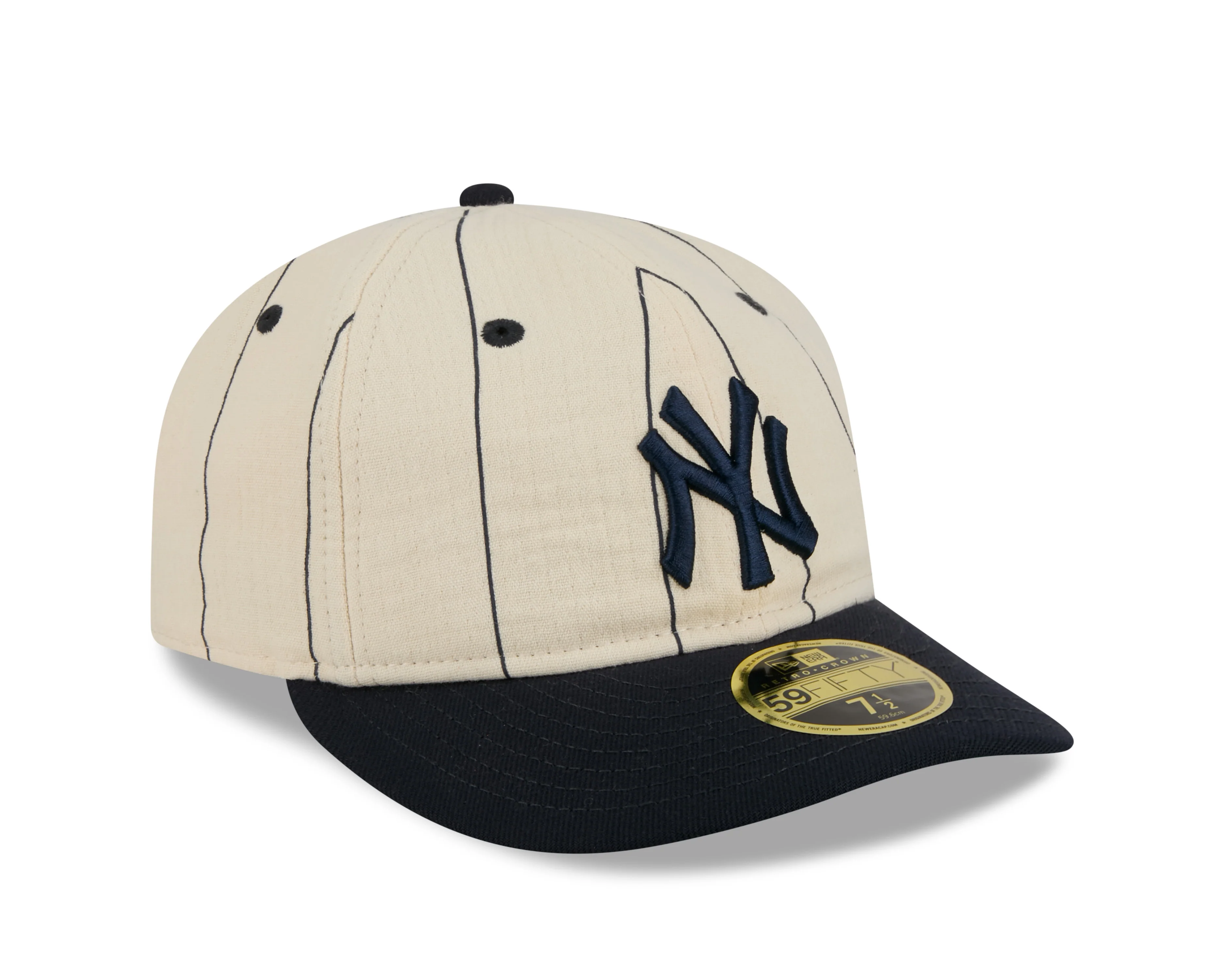 New Era 5950 Retro Crown New York Yankees Linen Fitted Hat - Image 4