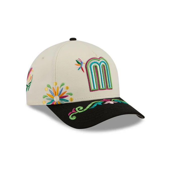 New Era 940 M Crown A Frame WBC Mexico Latin Embroidered Snapback Hat - Image 4