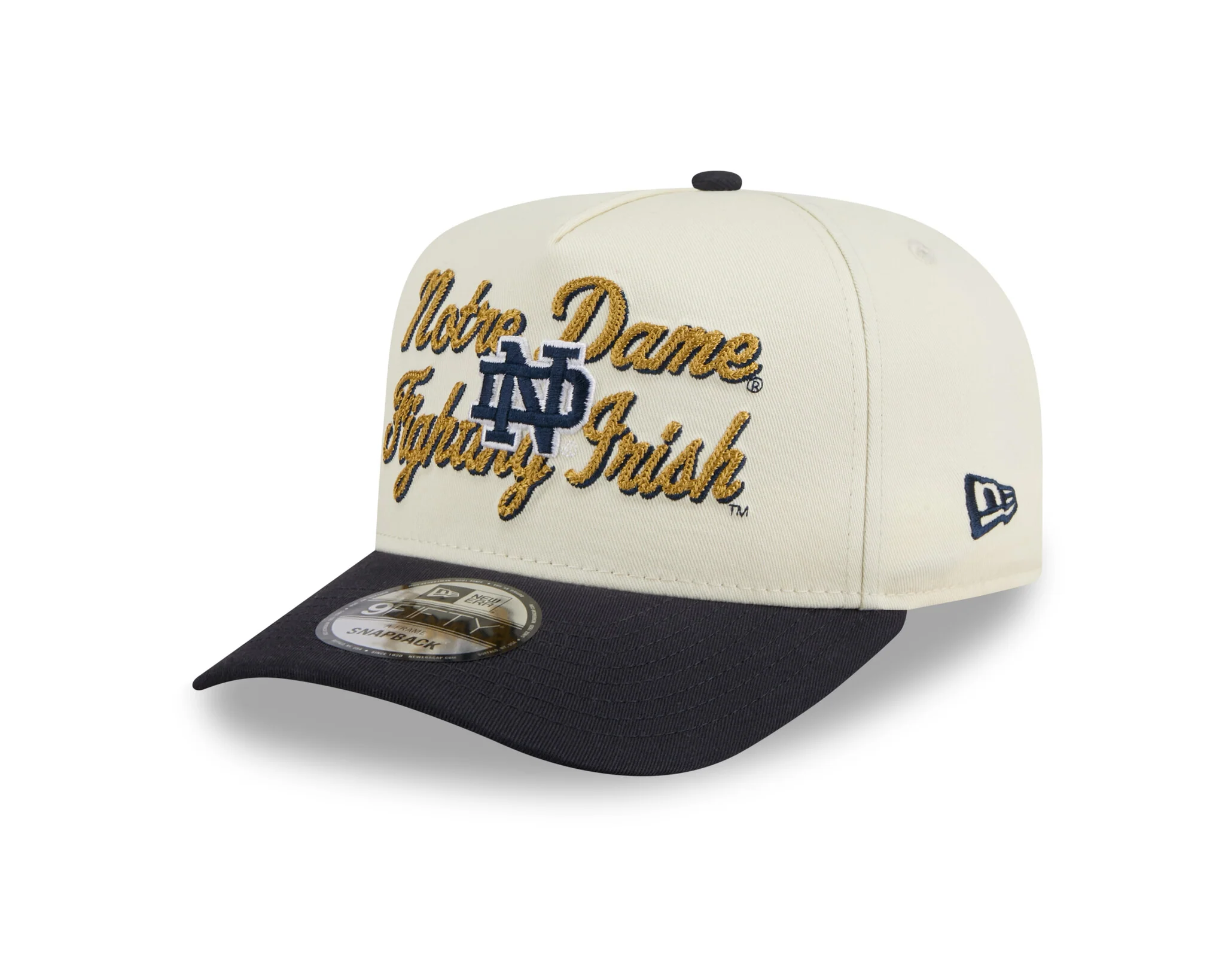 New Era 950 A-Frame Notre Dame Fighting Irish Chainstich Snapback Hat - Image 7