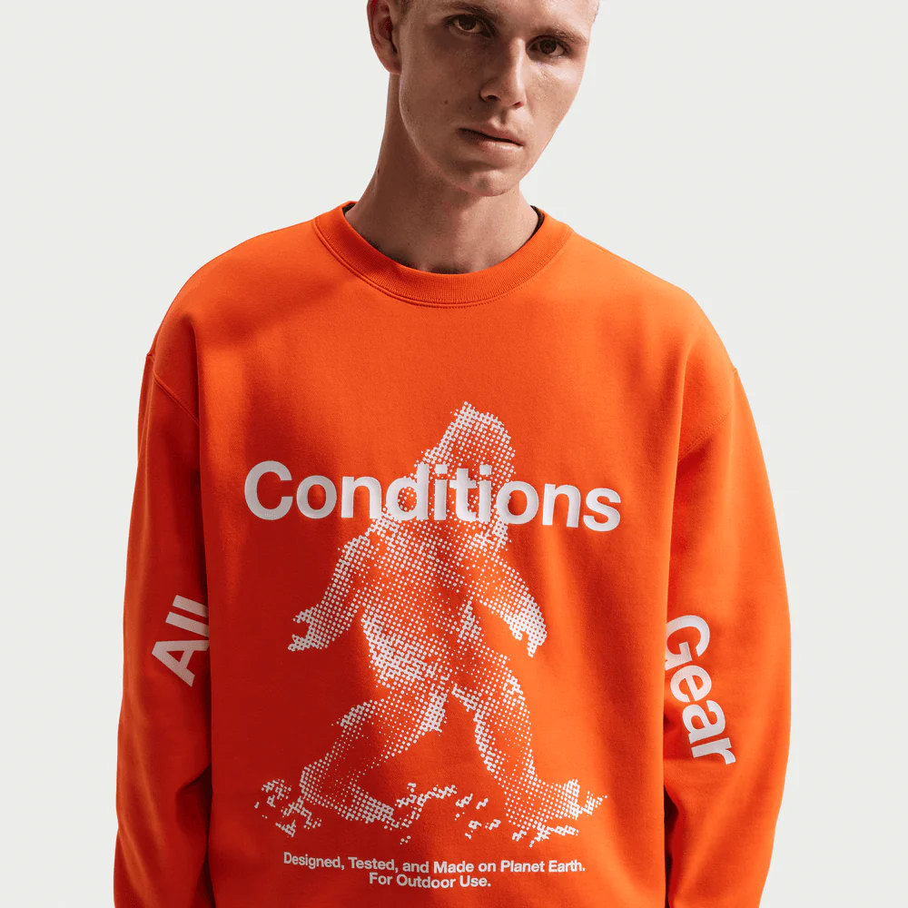 Nike ACG "Tuff Fleece" Therma-Fit Pullover Crewneck Sweatshirt - Image 3