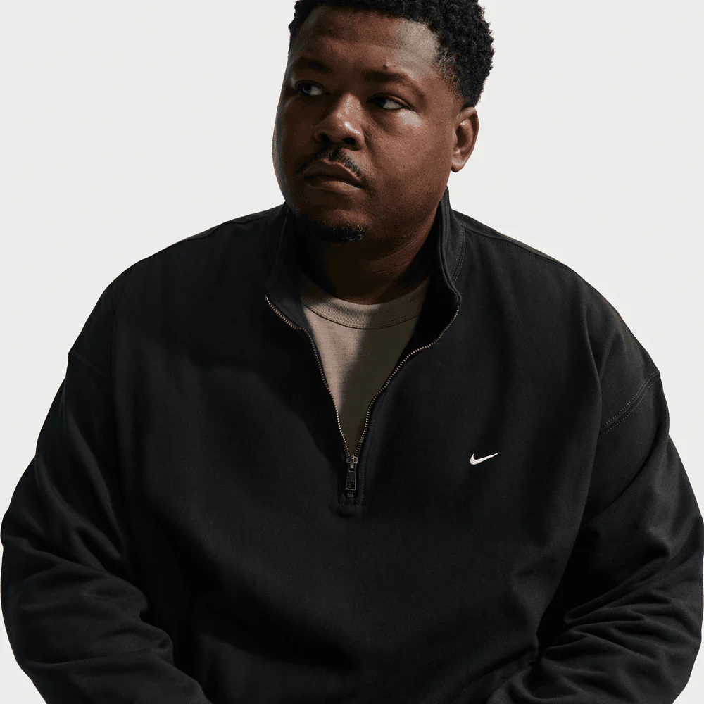Nike Solo Swoosh Fleece Quarter-Zip Top - Image 3