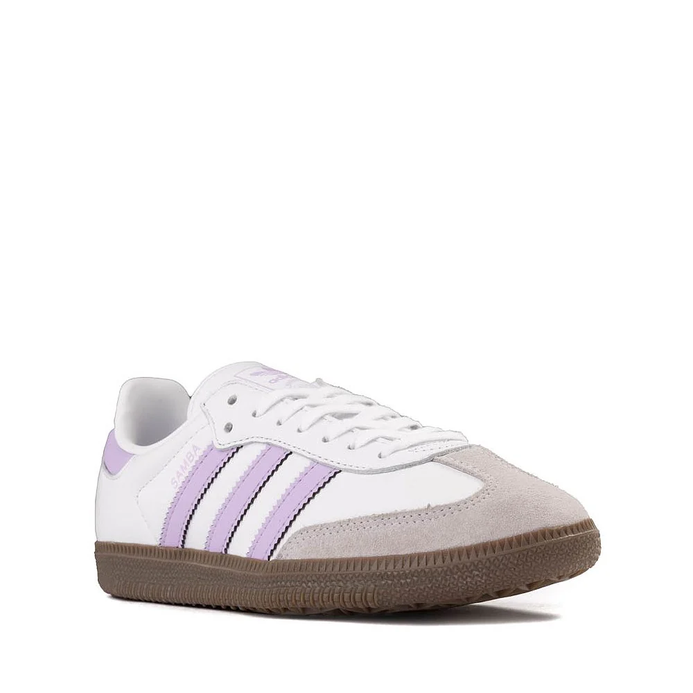 PS Adidas Samba OG 'Cloud White / Powder Plum / Gum' - Image 5