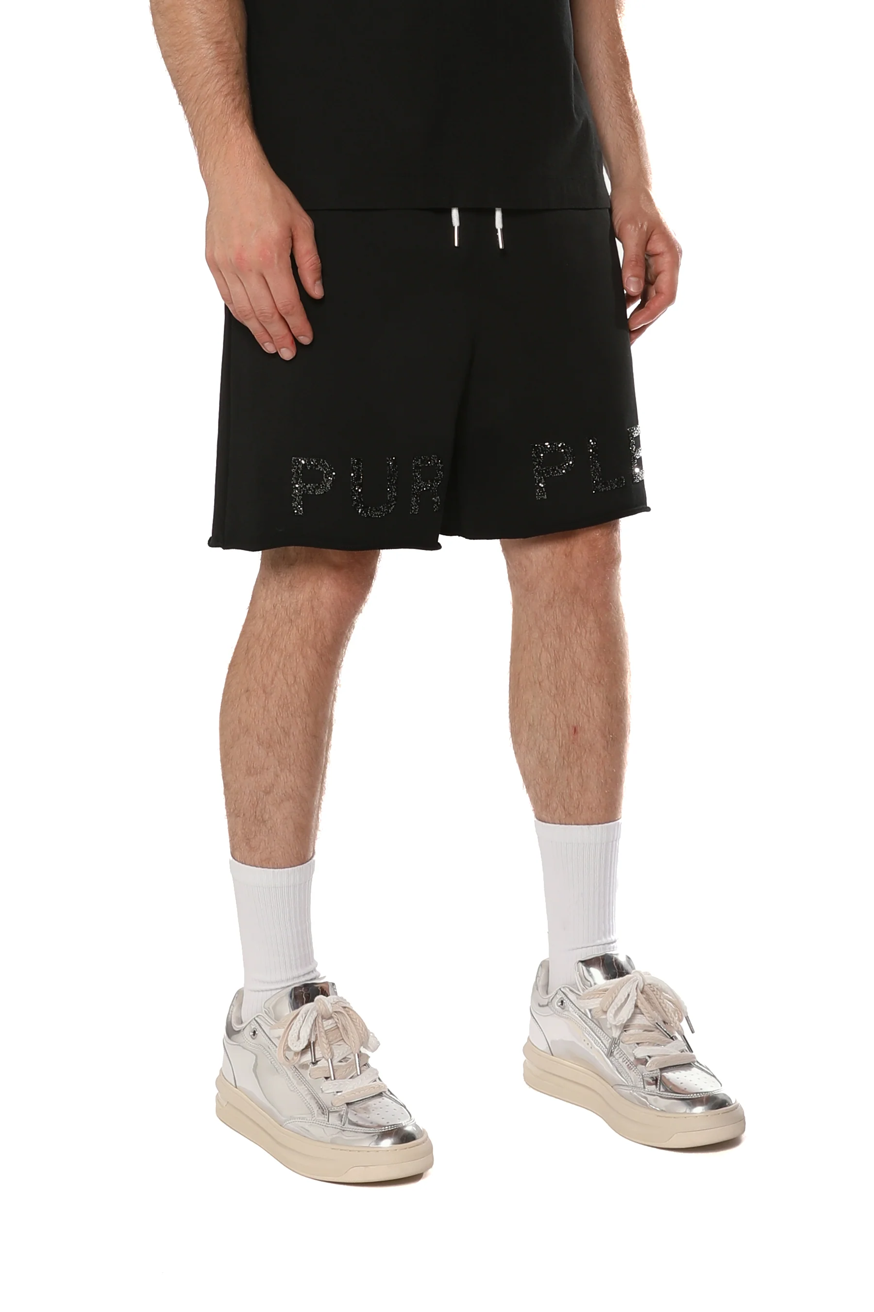 Purple Brand French Terry Shorts - Image 4