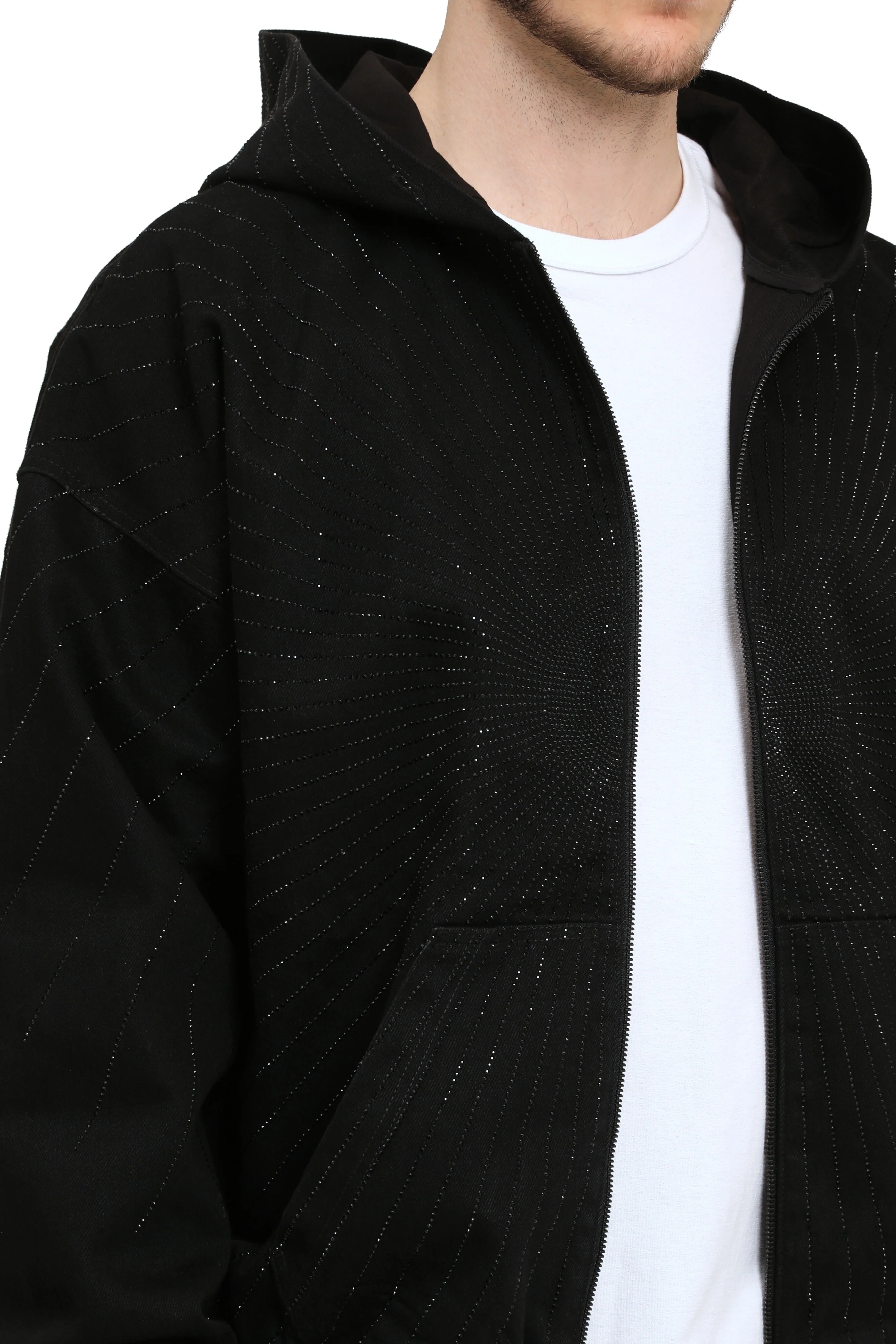 Purple Brand Radial Hotfix Zip Hoodie - Image 3