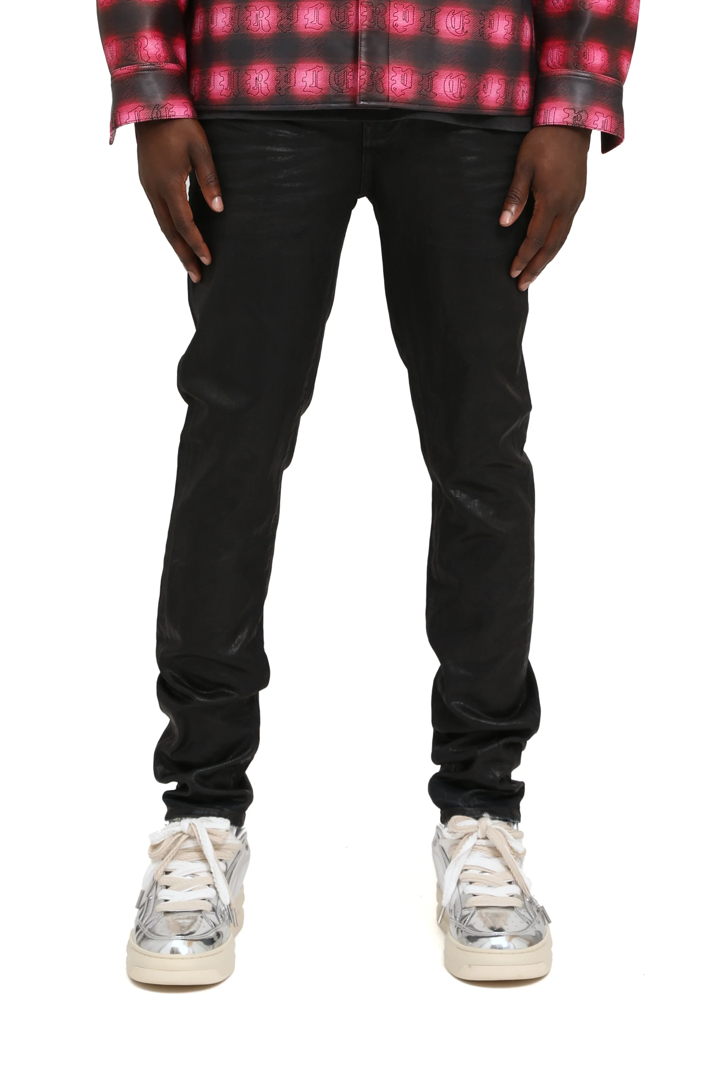 Purple Brand Skinny Coated Indigo Denim - Image 2