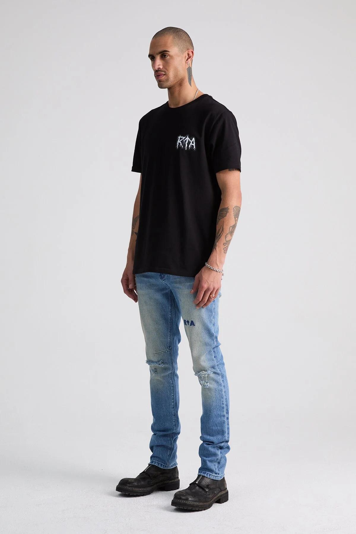 RTA Blue Haze Triple Cross Bryant Denim - Image 3