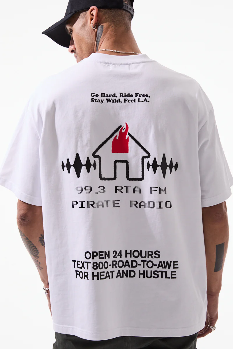 RTA White Radio House Colin Tee - Image 2