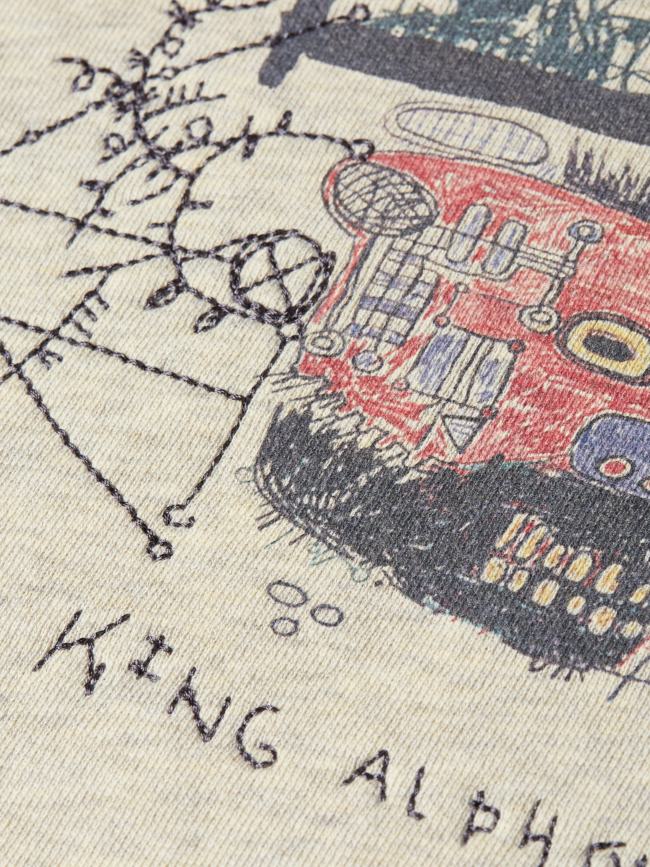 S&S Basquiat Washed Artwork Relaxed-Fit Hoodie - Image 3
