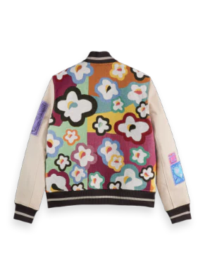S&S Burton Morris Jacket 'Flowers/Hearts AOP' - Image 2