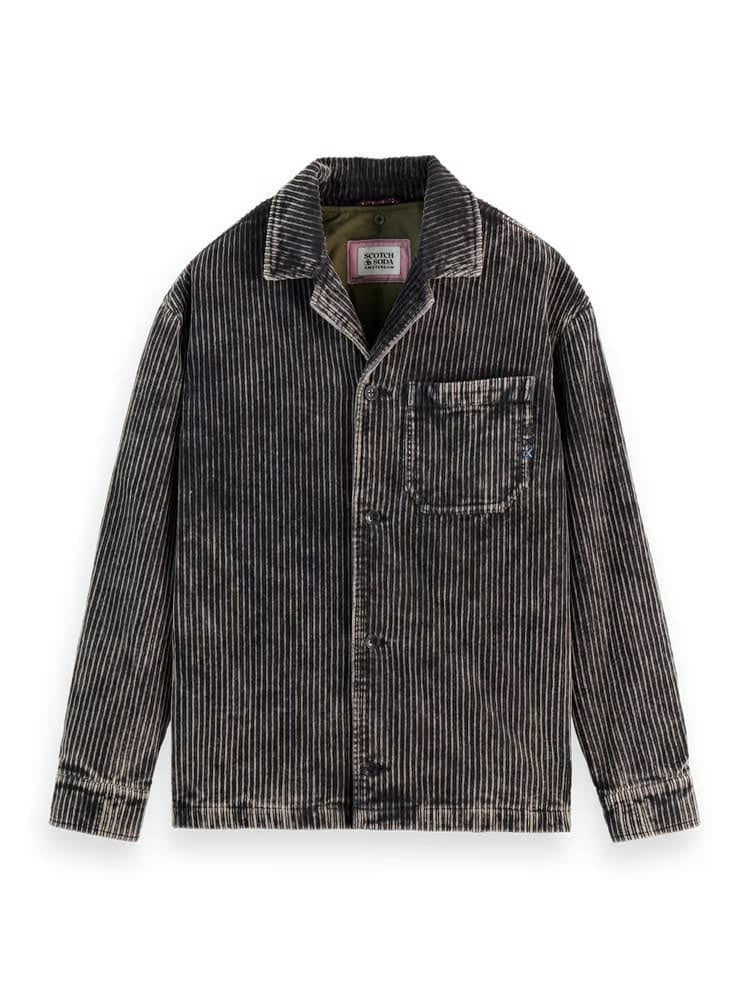 S&S Washed Corduroy Jacket 'Black'