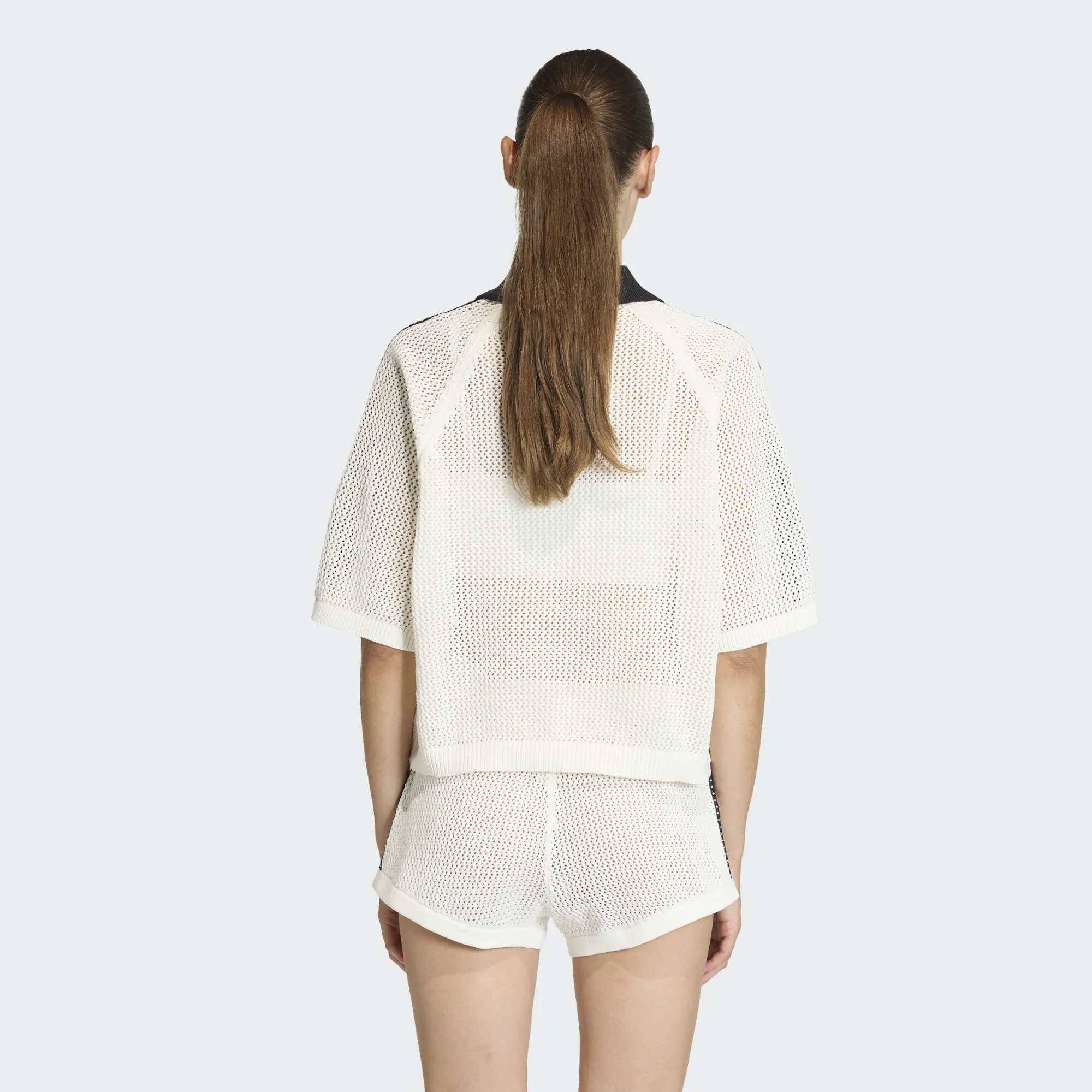 Wmns Adidas Crochet Polo - Image 3