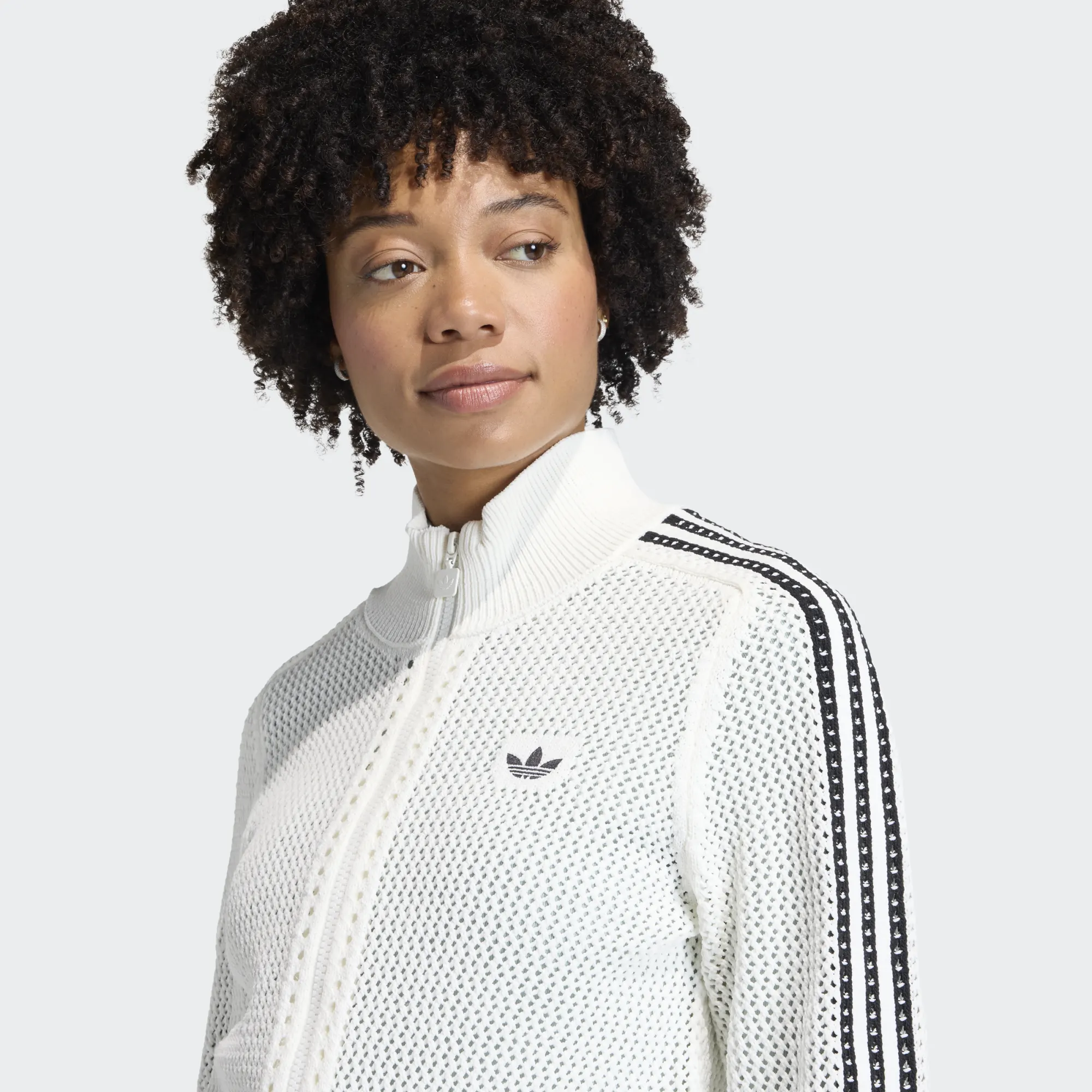 Wmns Adidas Crochet Track Top - Image 4