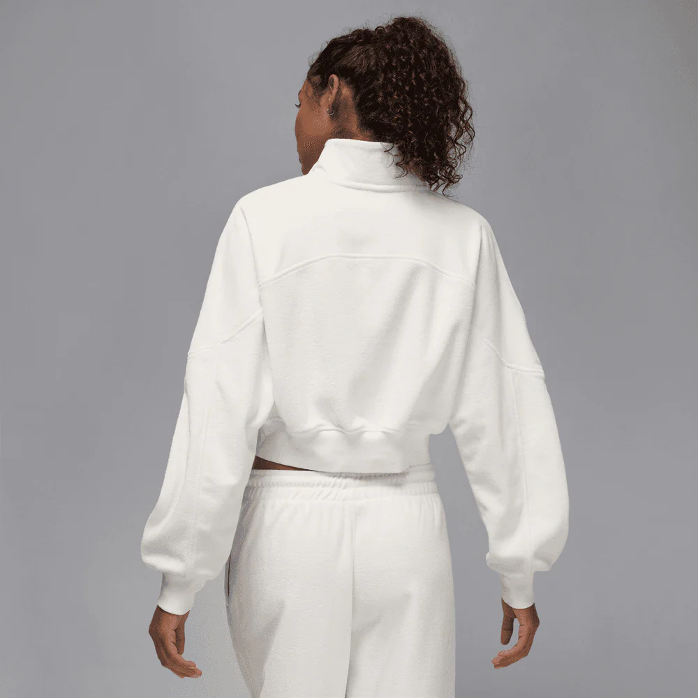Wmns Air Jordan Flight Fleece Quarter Zip Top - Image 2
