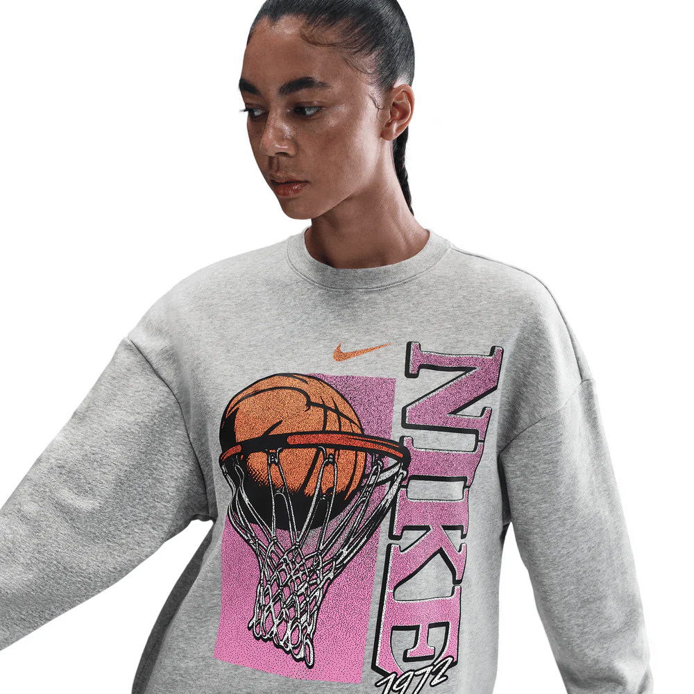 Wmns Nike Club Fleece Loose Crewneck - Image 3