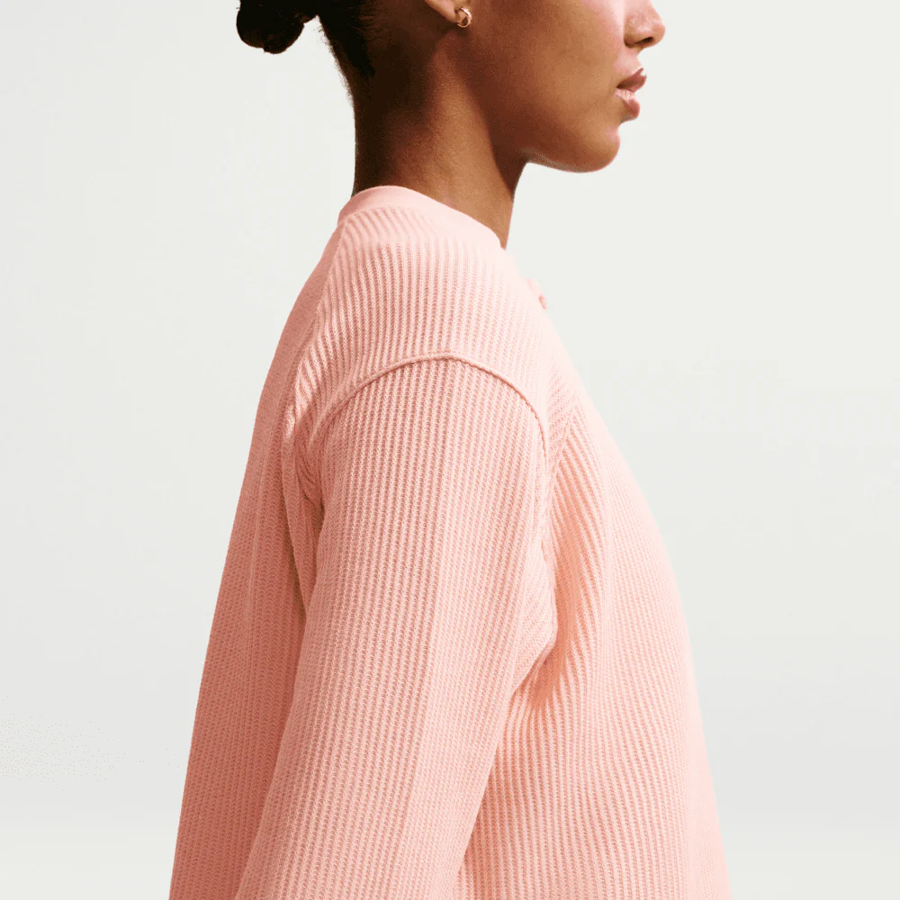Wmns Nike Sportswear Chill Waffle Oversized Henley Long-Sleeve Top - Image 5