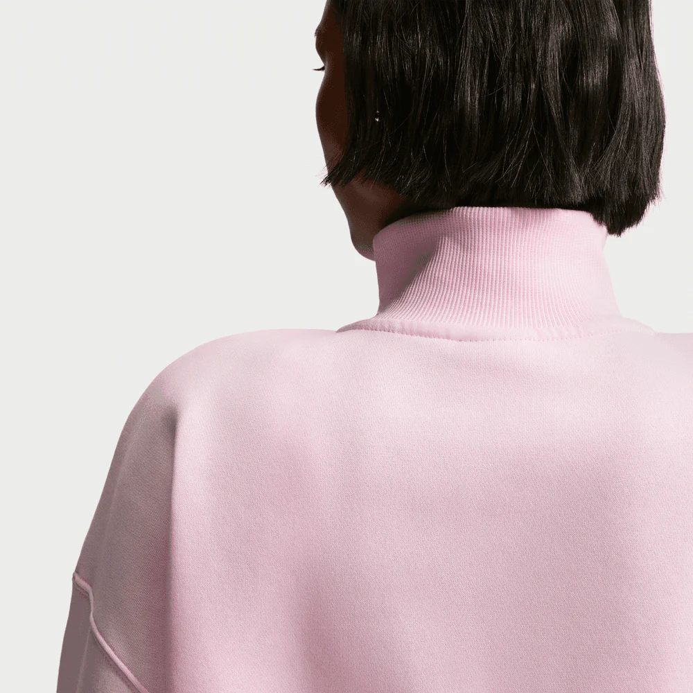 Wmns Nike Sportswear Phoenix Fleece 1/4-Zip Cropped Sweatshirt - Image 4