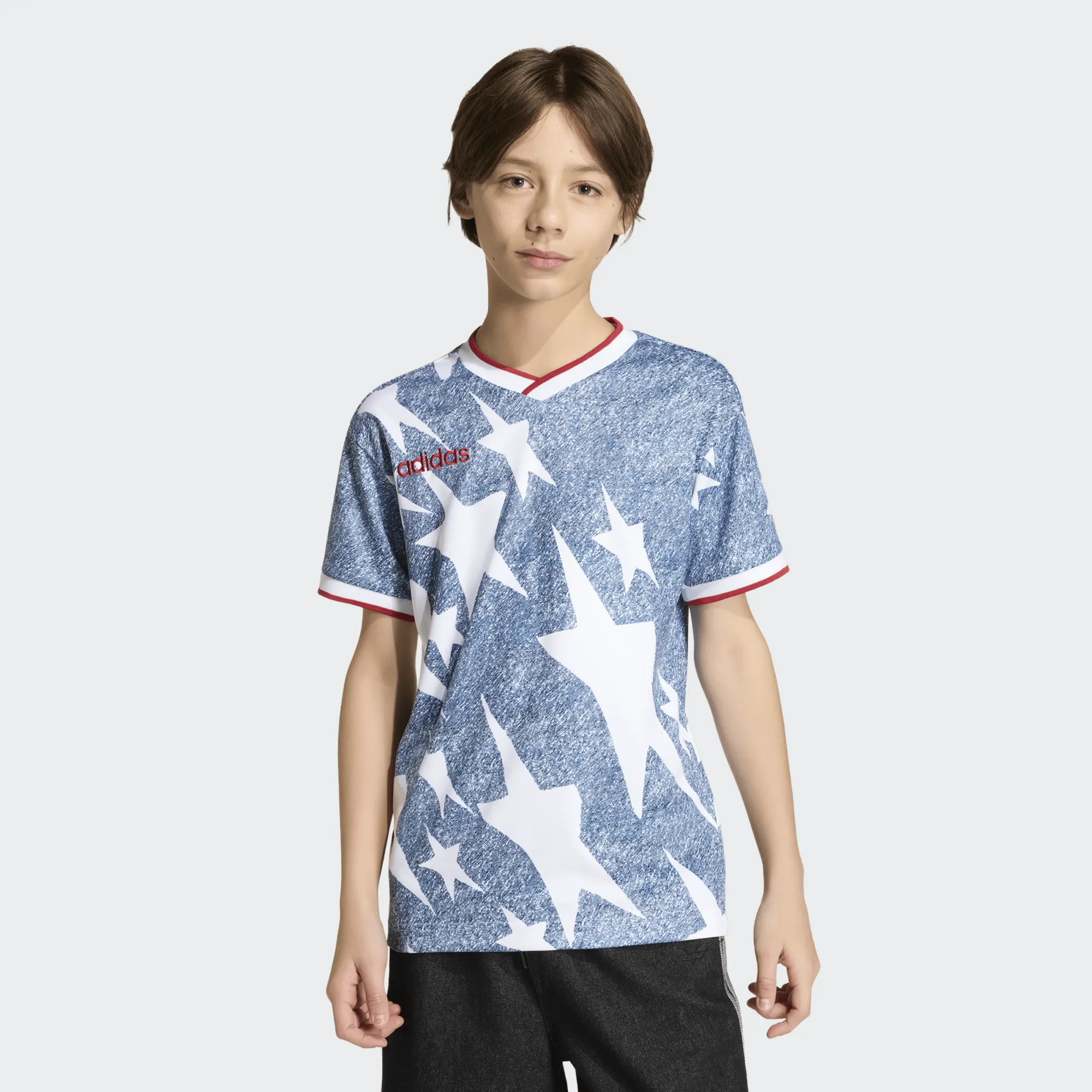 Youth Adidas Denim Graphic Jersey - Image 3